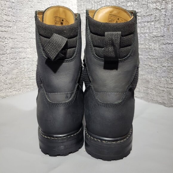 Reax Tasker Men's Size 10.5 US Black Leather Lace up Motorcycle Boots REXB1-BZ - Picture 4 of 10